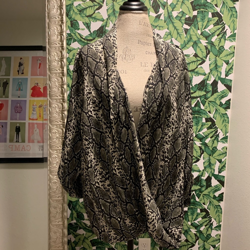 Snakeskin pattern blouse